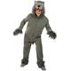 Funidelia | Grey Wolf Costume for men and women Animals, Werewolf, Big bad wolf - Costume for adults accessory fancy dress & props for Halloween, carnival & parties - Size S - M - Grey/Silver