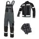 Bib And Brace Overalls Dungaree Men Hi Vis Reflective Trousers With Knee Pads Jacket Available Perfect For Work Mechanic Flooring Trades