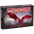 Winning Moves Dungeons and Dragons Monopoly Board Game, Play with monsters such as Beholder, Storm Giant and Demogorgon, Advance to Death Knight, Red Dragon and Lich, 2-6 player game for ages 12 plus