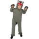 Funidelia | Grey Wolf Costume for boys & girls Animals, Werewolf, Big bad wolf - Costumes for kids, accessory fancy dress & props for Halloween, carnival & parties - Size 5-6 years - Grey/Silver