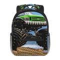 Children Backpack School Bag Backpack Rucksack for Girls Boys Monster Truck Big Wheel, Toddler Preschool Kids Backpack