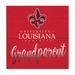 Red Louisiana Ragin' Cajuns 10'' x Grandparent Plaque