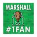 Green Marshall Thundering Herd 10'' x #1 Fan Plaque