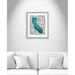 Casa Fine Arts State Your Name California - Picture Frame Graphic Art Paper | 34.25 H x 23 W x 1.25 D in | Wayfair 8541-01