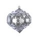 The Holiday Aisle® 6" Antique Glitter Onion Christmas Ornament Plastic in Gray | 6 H x 6 W x 0.56 D in | Wayfair C35A4022F8304CCD9019591B00B53B20