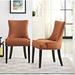 Marquis Fabric Dining Side Chair by Modway Upholstered/Fabric in Orange | 36 H x 22 W x 25 D in | Wayfair EEI-2746-ORA-SET