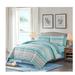 The Twillery Co.® Suttle Blue Microfiber Reversible Comforter Set Polyester/Polyfill/Microfiber in Blue/Green | King Comforter + 2 Shams | Wayfair