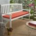 Breakwater Bay Outdoor Sunbrella Seat Cushion, Glass in Orange/Yellow | 3 H x 48 W x 19 D in | Wayfair A9251B59036D44A38E9678469012DAD0