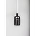 FRAMA E27 Pendant Light in Gray/White/Black | 2.8 H x 1.6 W x 1.6 D in | Wayfair FR-2060