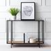 Trent Austin Design® Halesworth Console Table Wood/Glass/Metal in Brown | 30 H x 42 W x 12 D in | Wayfair 97ACB5D0402F4D2AA3B737B91AB08A6D