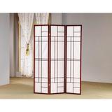 Classic 3 Panel Wooden Folding Screen - 70.25 H x 0.75 W x 52 L Inches