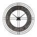 Industrial Round Metal Wall Clock with Roman Numerals - 35.75 H x 35.75 W x 3 L Inches