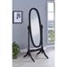 Aesthetically Charmed Oval Shaped Cheval Mirror, Black - 59 H x 23 W x 19.5 L Inches