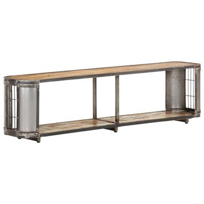 vidaXL TV Stand 59.1"x11.8"x15.7" Solid Wood Mango - 59"x11.8"x15.7"