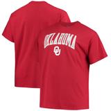 Men's Champion Crimson Oklahoma Sooners Big & Tall Arch Over Wordmark T-Shirt
