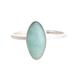 Tranquility Lake,'Sterling Silver and Amazonite Cocktail Ring From Peru'