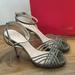 Kate Spade Shoes | Kate Spade Bronze Women's Platform Heels Sandals | Color: Brown/Gray | Size: 8.5