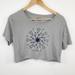 Columbia Tops | Columbia Grey Graphic Short Sleeve Crop Top L | Color: Gray | Size: L