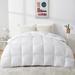 Puredown 600 Fill Power Extra Warmth Heavy Weight Down Winter Comforter Goose Down in White | 106 H x 90 W x 2 D in | Wayfair ZPN-FC93041-K