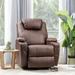 Latitude Run® Faux Leather Heated Massage Chair Faux Leather in Brown | 42 H x 32 W x 28 D in | Wayfair 3B27EB6FE7004E06AAD32E01FF2320FD