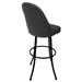 Williston Forge Swivel Metal Counter Bar Stool 26" M-235 - Basin Beige - Coffee Upholstered/Metal in Gray/Black | 44 H x 25 W x 23 D in | Wayfair