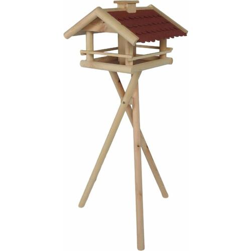 Weitere - Vogelhaus mit Ständer 150cm Bitumendach Vogelhäuschen Vogelfutterhaus Futterhaus