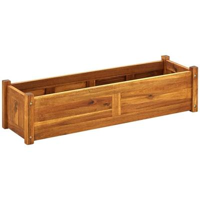 Garten-Hochbeet Akazienholz 100x30x25 cm Vidaxl