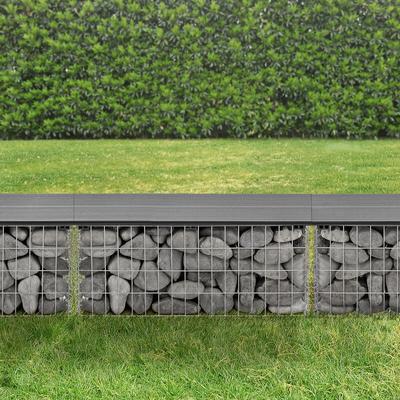 Pro.tec - Gabionenbank Friesland wpc 100x45x30 cm Grau Image