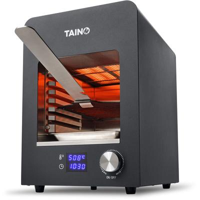 TAINO Oberhitzegrill elektrisch 800 Grad Hochleistungsgrill Beef-Grill Steakgrill Schwarz