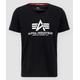 Alpha Industries Basic V-Neck T-Shirt, schwarz, Größe S