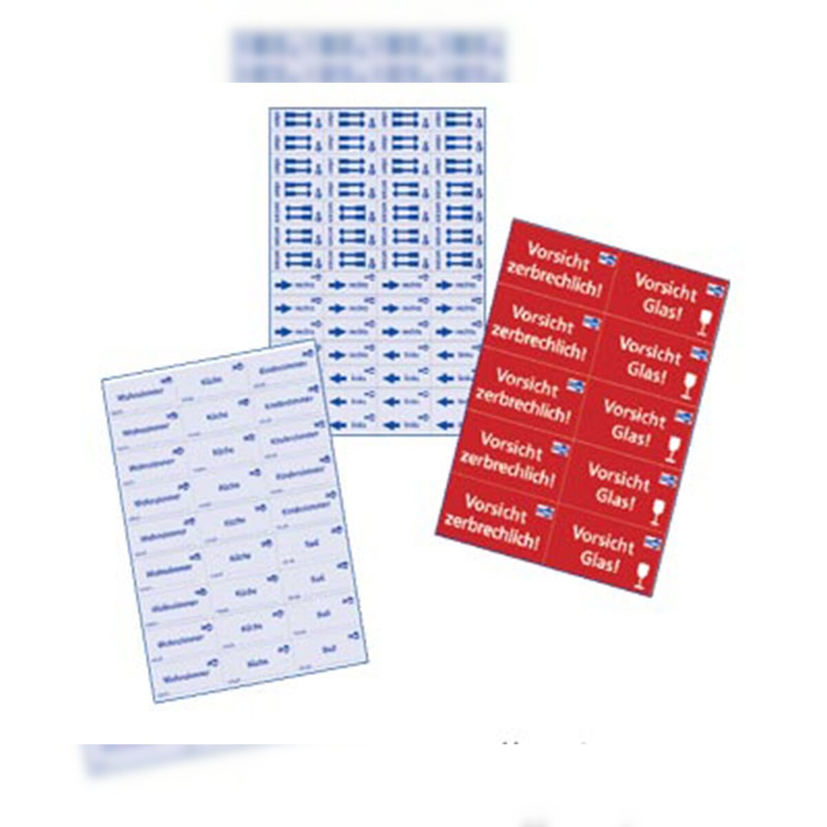 VEPATIM 10x Etiketten-Set für Umzug und Achivierung 157 tlg. Image