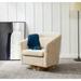 SAFAVIEH Couture Clara Quilted Swivel Tub Chair - 29.92" W x 31.69" L x 29.72" H