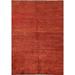 Contemporary Gabbeh Kashkoli Wool Area Rug Hand-knotted Foyer Carpet - 4'9" x 6'4"