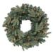 Kurt Adler 24-Inch Pre-Lit Clear Incandescent Blue Spruce Wreath