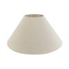Stofflampenschirm beige rund schräg 55/19/26