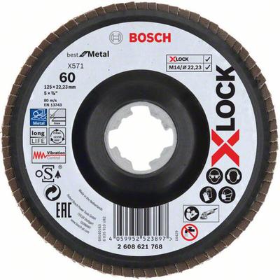 Bosch - Accessories 2608621768 x-lock Fächerschleifscheibe Durchmesser 125 mm 1 St.