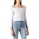 Urban Classics Damen Ladies Off Shoulder Rib Longsleeve T-Shirt, softlilac, 4XL