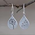 Free People Jewelry | 925 Sterling Silver Dandelion Flower Earrings | Color: Silver | Size: Os