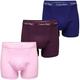 Calvin Klein Men's Cotton Stretch Boxer Shorts (3-Pack) (Grape Glim/Pale Orchid/Purple Fuss) XL