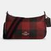 Coach Bags | Coach Jes Baguette With Buffalo Plaid Print | Color: Black/Red | Size: Os