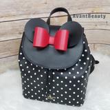 Kate Spade Bags | Disney Polka Dots Black Kate Spade New York Minnie Mouse Bag Backpack White | Color: Black/White | Size: 9.3'' H X 9.8'' W X 5.3'' D