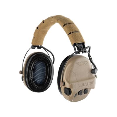 Safariland - TCI Liberator Hearing Protection with Adaptive Over-the-Head Suspension Flat Dark Earth TCI-LIBHP-2.0-FDE