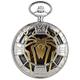 YTGLQAZ Pocket Watch with Chain Pocket Watch Gold Hollow Spider Design Quartz Pocket Watch Silver Half Pendant Necklace Clock Best Gifts Boys Men Women New,Steam (Color : Only Watch)