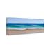 Stupell Industries Vibrant Beach Coast Ocean Shoreline Panoramic Painting Oversized Stretched Canvas Wall Art By Lauren Jane Canvas in Blue | Wayfair