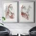 The Holiday Aisle® Ready for Christmas - 2 Piece Painting Print Set Paper in Gray/Green/Red | 42.5 H x 61 W x 1.5 D in | Wayfair