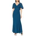 Chi Chi London Women's Chi Kelley Dress, Blue (Teal Teal), 8 (Size:UK 8)