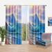 Designart 'Blue Waves Breaking At The Beach I' Nautical & Coastal Curtain Single Panel