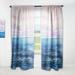 Designart 'Morning Light On The Ocean Waves II' Nautical & Coastal Curtain Single Panel