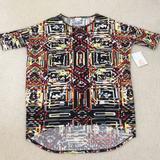 Lularoe Tops | Bnwt - Lularoe Irma Tunic - Graphic Print - Xs | Color: Black/Red | Size: Xs