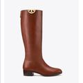 Tory Burch Shoes | Brown Sidney Leather Riding Boots/Booties | Color: Brown | Size: 9.5